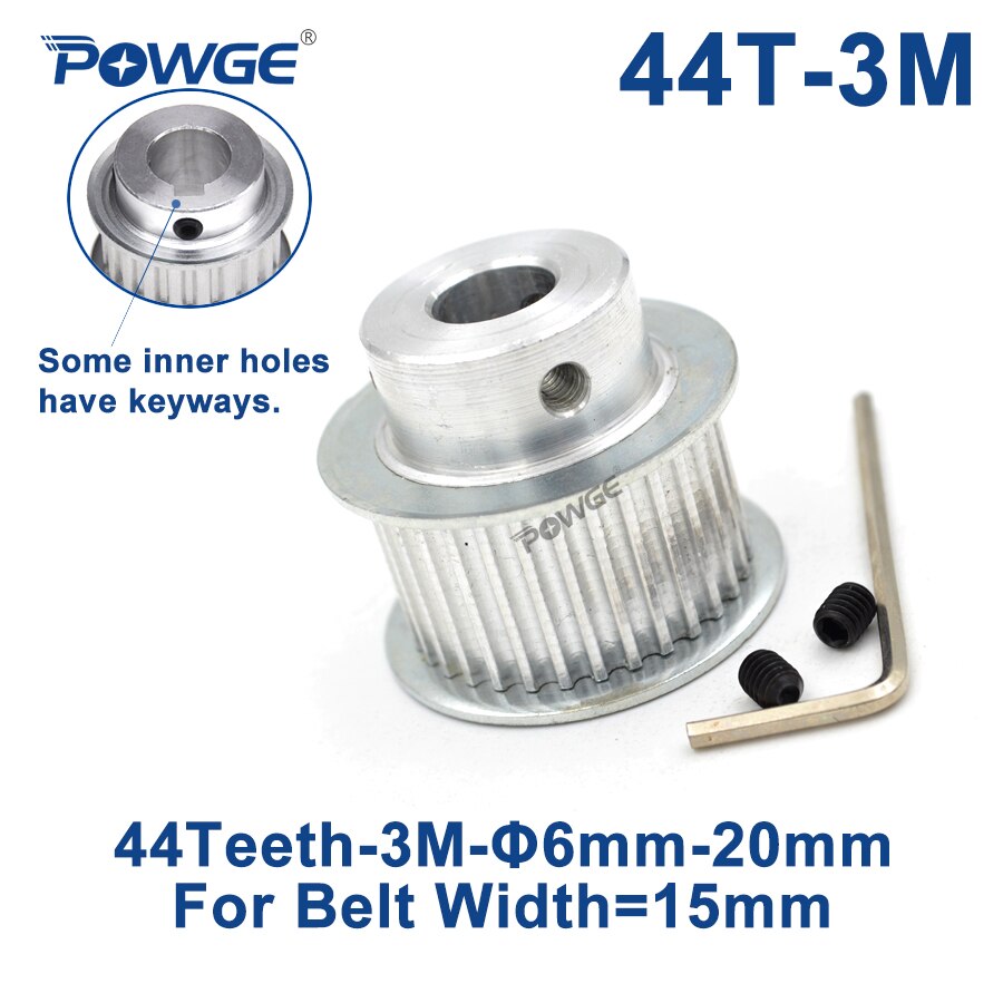 Powge 44 teeth htd 3 m  Ǯ  6/8/10/12/14/15/16/1..